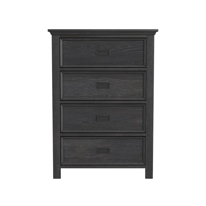 Hampton Kids 4-Drawer Chest in Charcoal