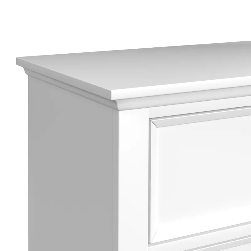Hampton Kids 2-Drawer Nightstand with USB in White