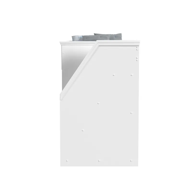 Hampton Kids Twin Over Twin Bunk with Staircase and Trundle in White