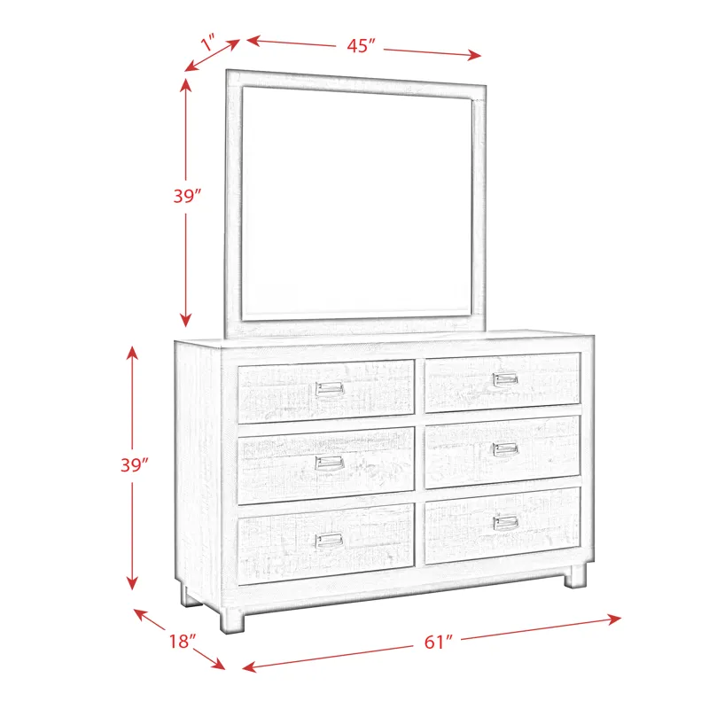 Harlington 6-Drawer Dresser w/ Mirror Set