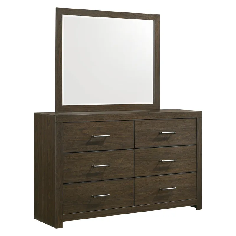 Hendricks Dresser & Mirror Grey Set