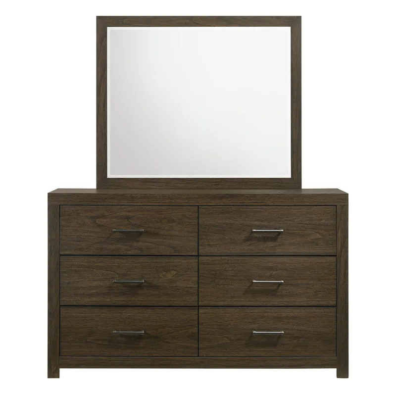 Hendricks Dresser & Mirror Grey Set