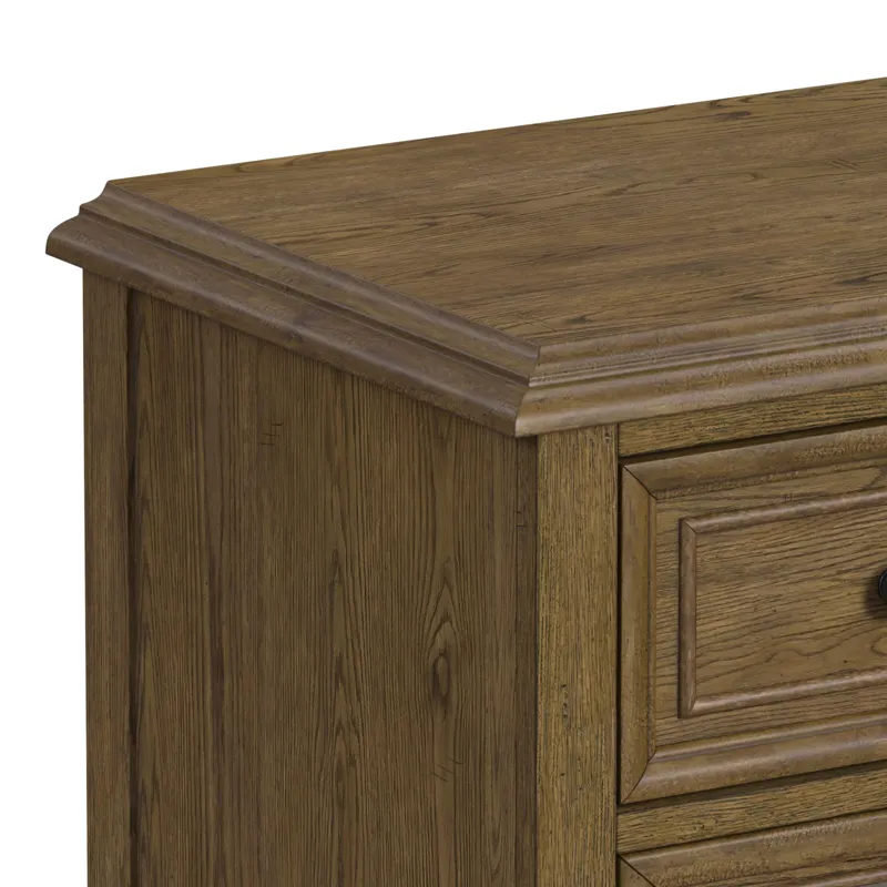 Heritage & Home Dresser and Mirror Sets in Oak Brown