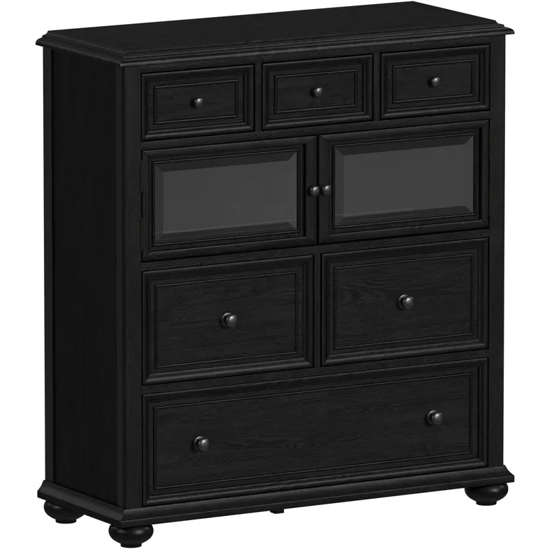 Heritage Door Chest in Black
