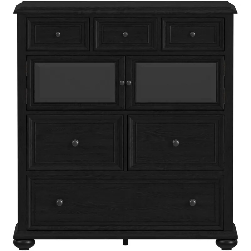 Heritage Door Chest in Black