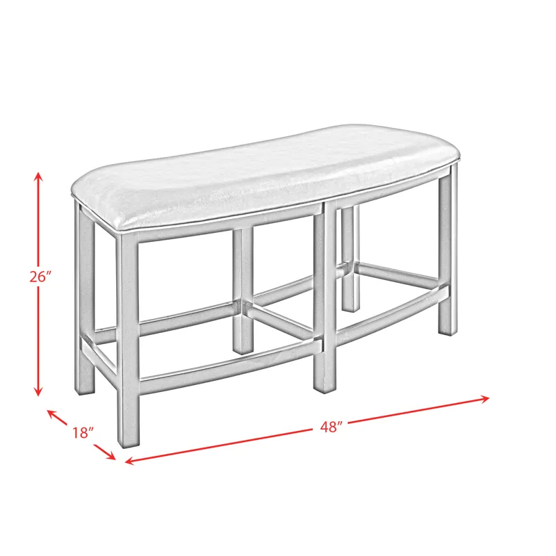 Hilson Counter Bench in Grey
