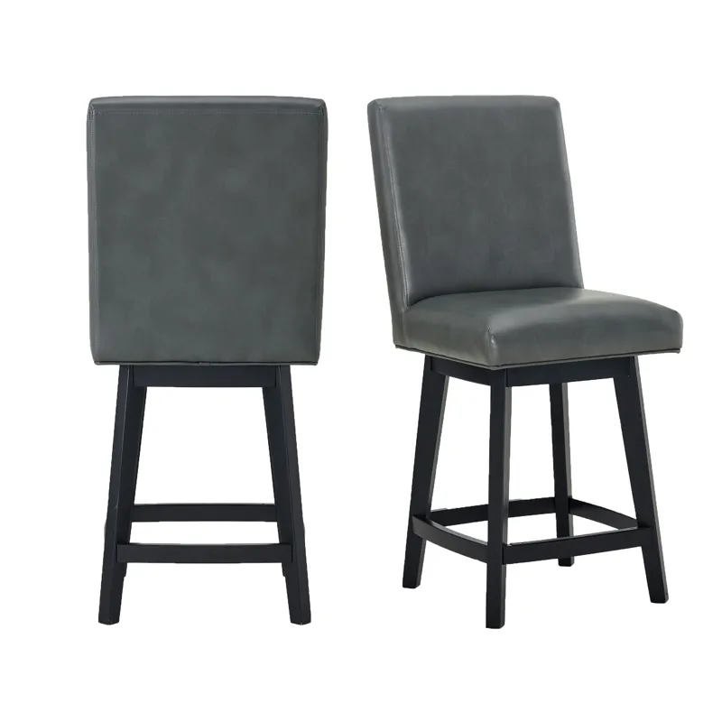 Hilson Counter Swivel Chair (2 per pack) in Grey