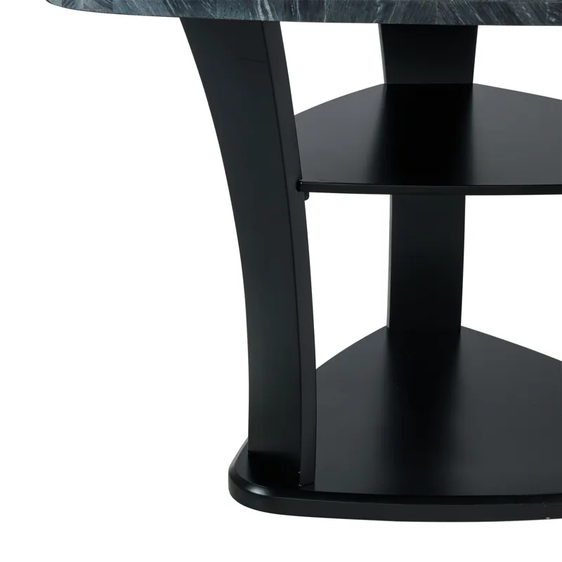 Hilson Grey Dining Table Top and Base