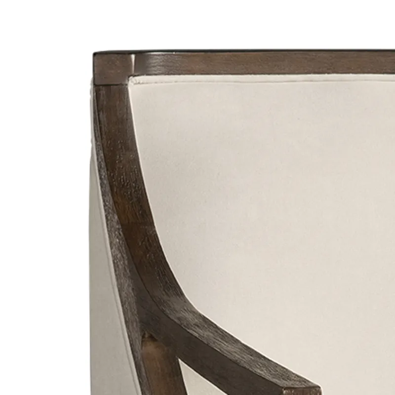 Hopkins Chair w/Brown Arm Columbia Natural