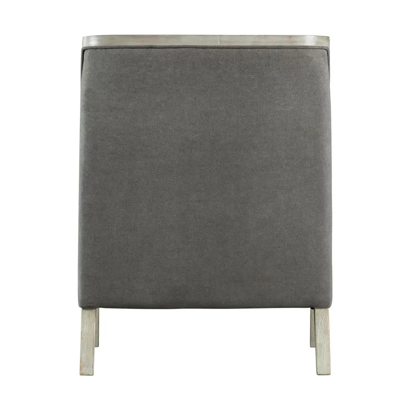 Hopkins Chair w/White Wash Arm Columbia Charcoal(ISTA 3)