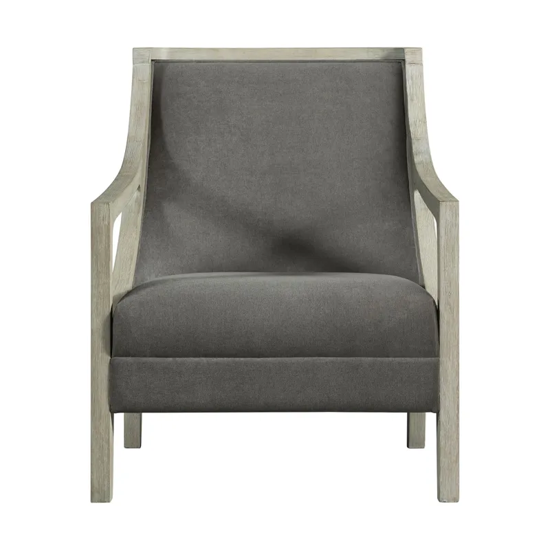 Hopkins Chair w/White Wash Arm Columbia Charcoal(ISTA 3)
