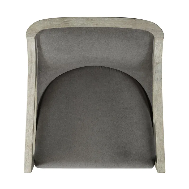 Hopkins Chair w/White Wash Arm Columbia Charcoal(ISTA 3)