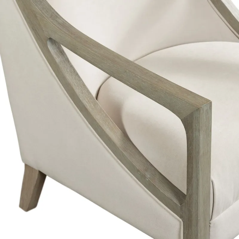 Hopkins Chair w/White Wash Arm Columbia Natural (ISTA 3)