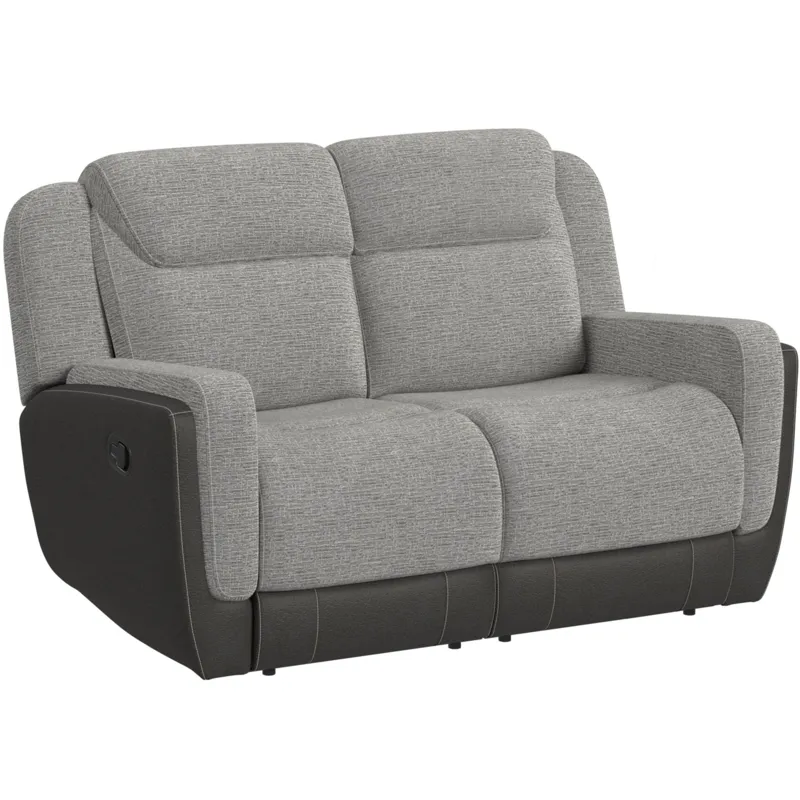 Hornet Motion Loveseat in Rancho Grey