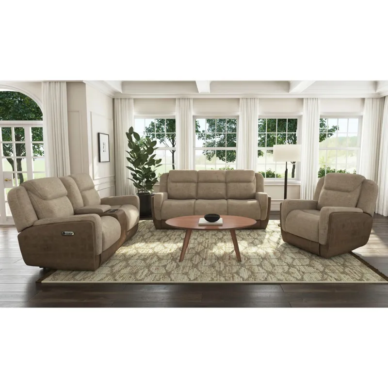 Hornet Power Motion Recliner with Power Headrest in Rancho Beige