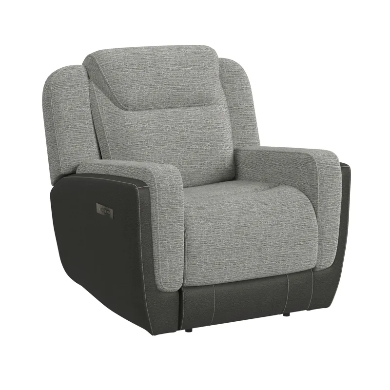 Hornet Power Motion Recliner with Power Headrest in Rancho Grey