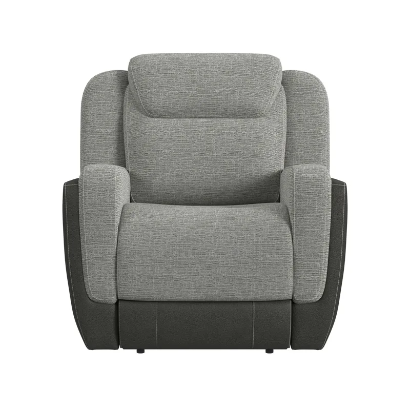 Hornet Power Motion Recliner with Power Headrest in Rancho Grey