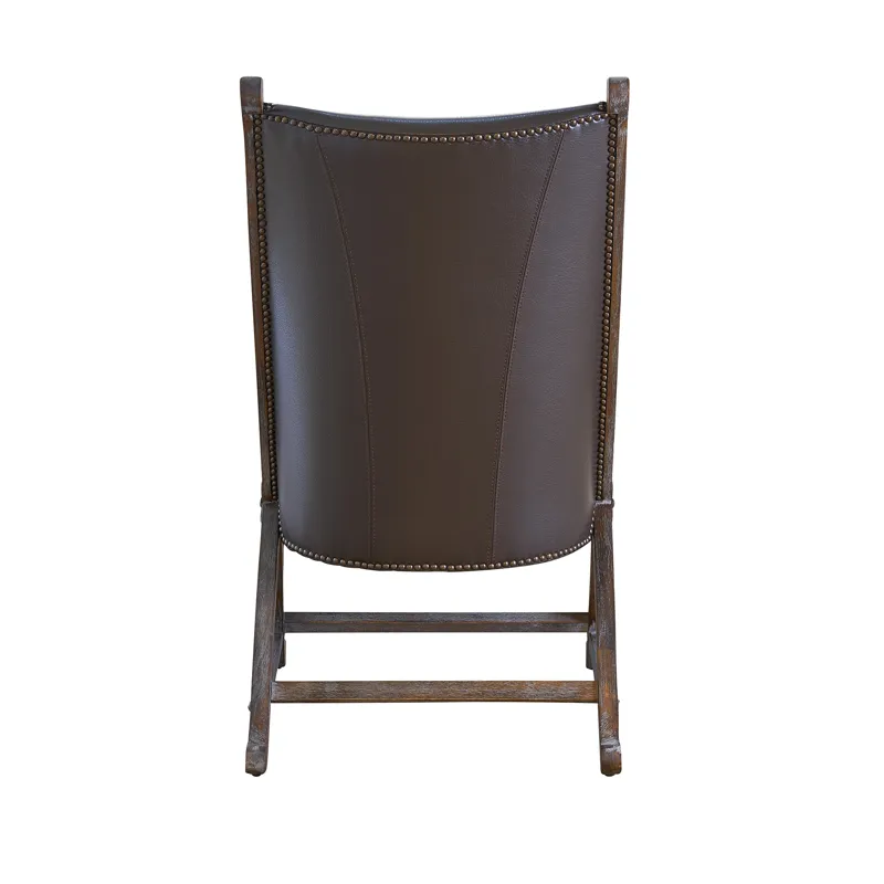 (L820) Hunter Chair & Ottoman- Brown