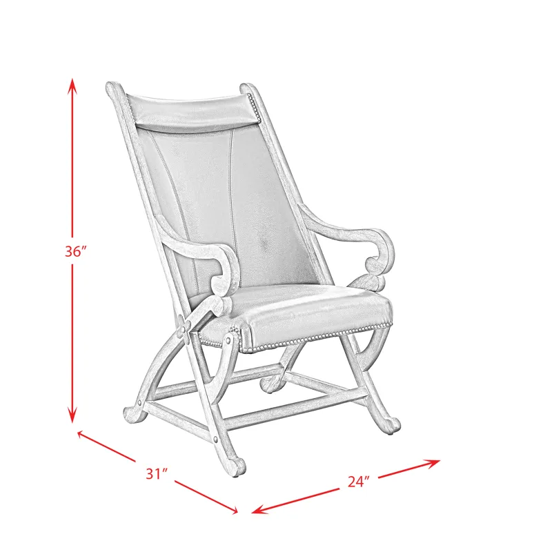 (L731A) Hunter- Chair & Ottoman- Tobacco