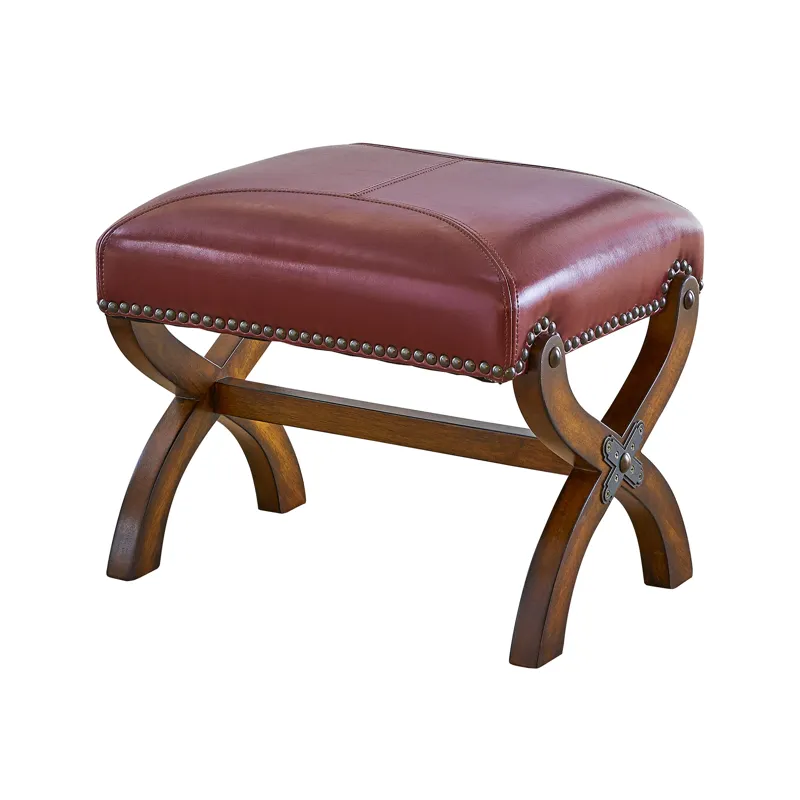(L761) Hunter Chair and Ottoman - Cherry