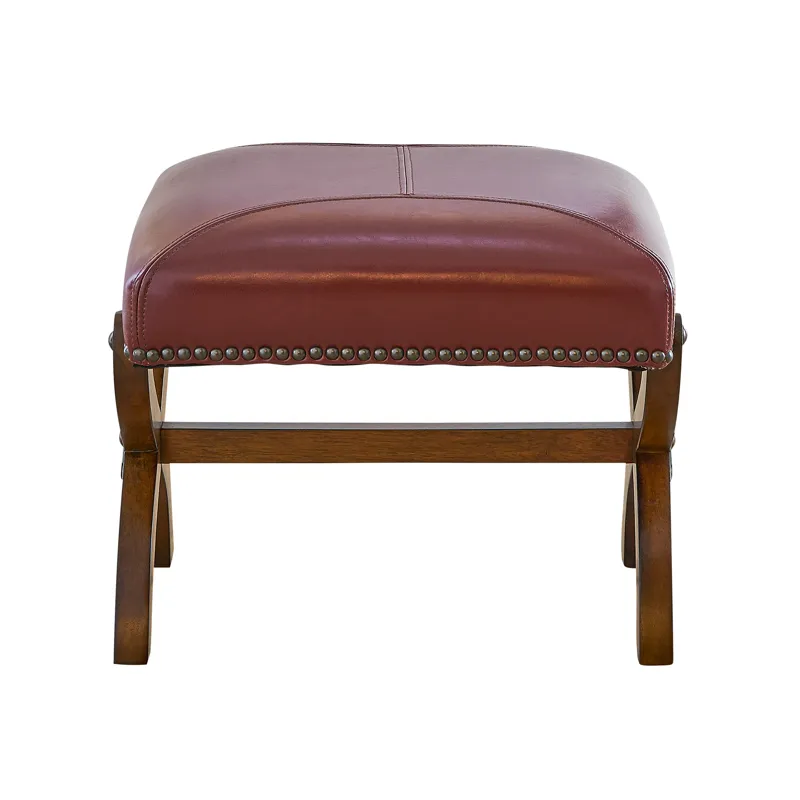 (L761) Hunter Chair and Ottoman - Cherry