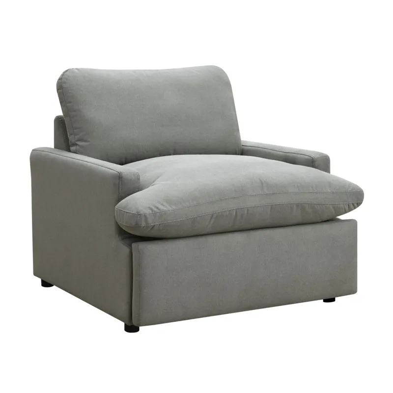 Inspirada Sectional - Fiber Cushion Power Recliner in Culp Peyton Slate