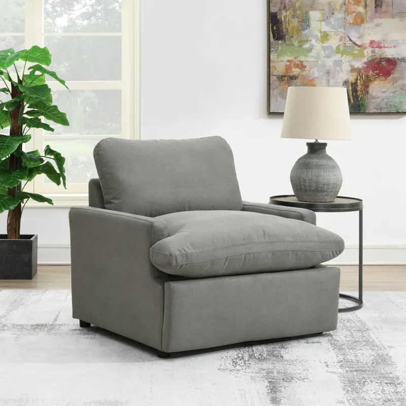 Inspirada Sectional - Fiber Cushion Power Recliner in Culp Peyton Slate