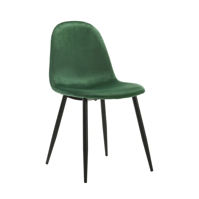 Isadora Side Chair in Emerald velvet 2 per Pack (3A Packing)
