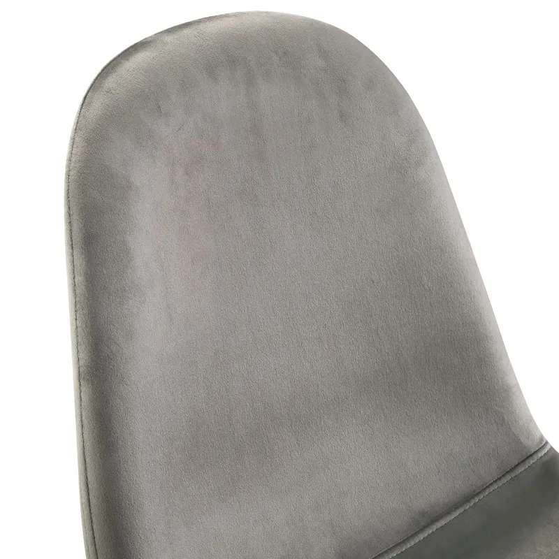 Isadora Side Chair in Light Grey velvet 2 per Pack (3A Packing)