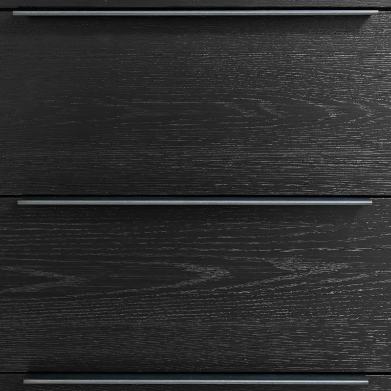 Island 5-Drawer Chest in Black