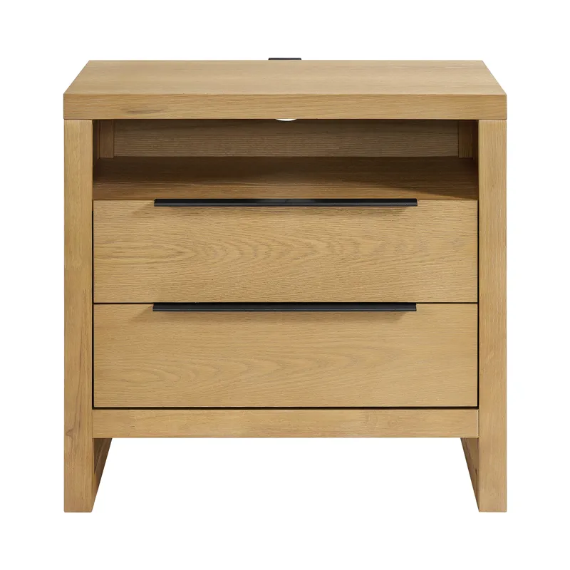 Island Nightstand with USBC in Natural