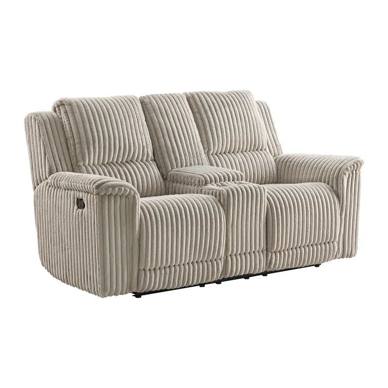 Jaguar Motion Loveseat with Console in Masis Cream