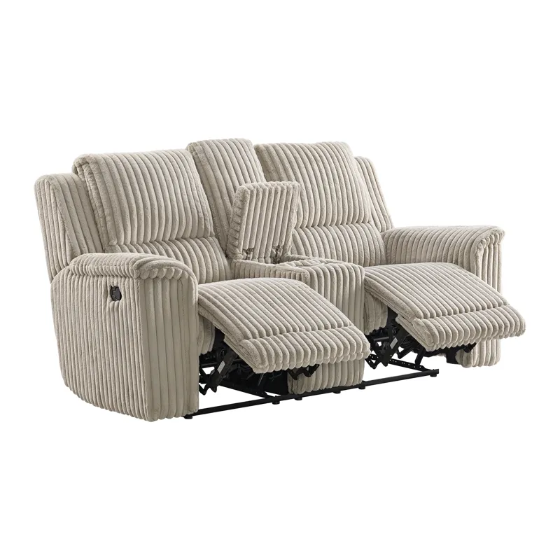 Jaguar Motion Loveseat with Console in Masis Cream