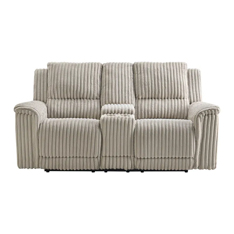 Jaguar Motion Loveseat with Console in Masis Cream