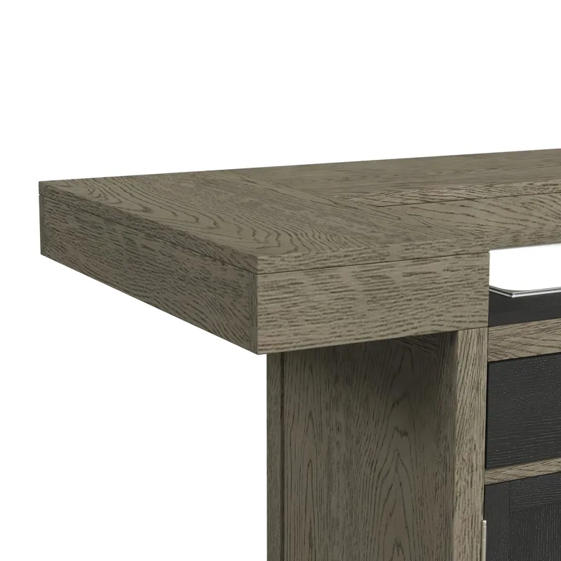 Jemma Bar Table with Light in Grey and Dark Espresso