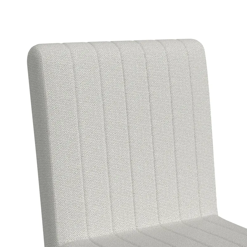 Jemma Swivel Bar Stool with Beige Linen in Dark Espresso