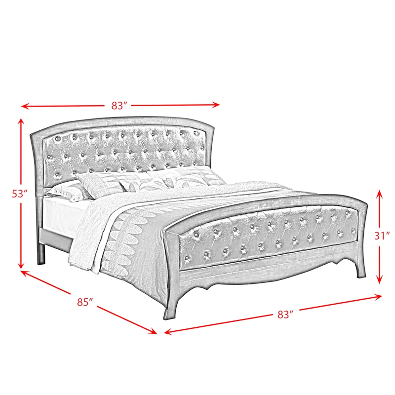 Jenny King Panel Bed