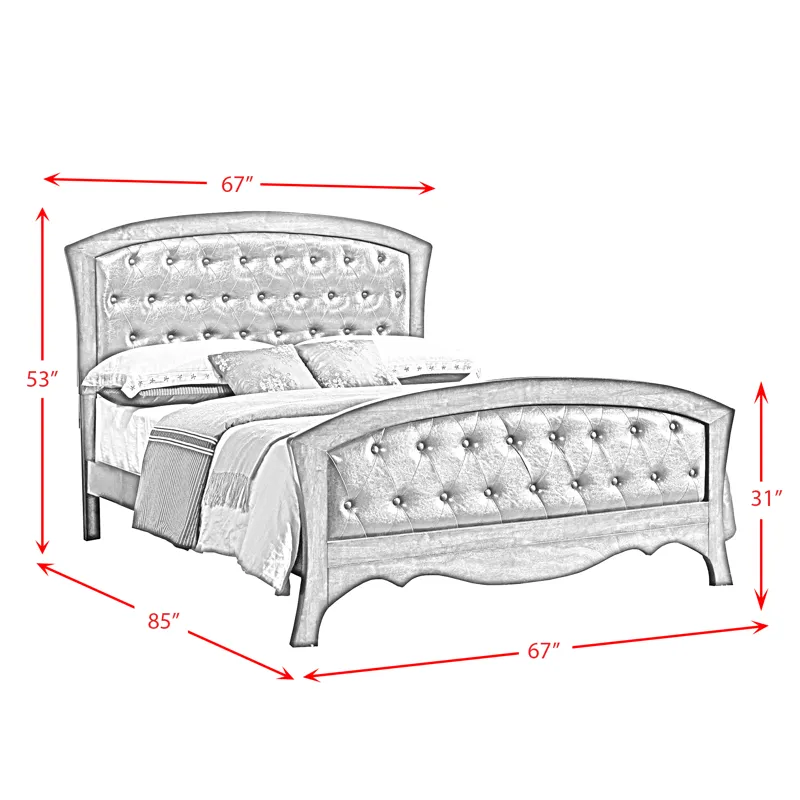 Jenny Queen Panel Bed