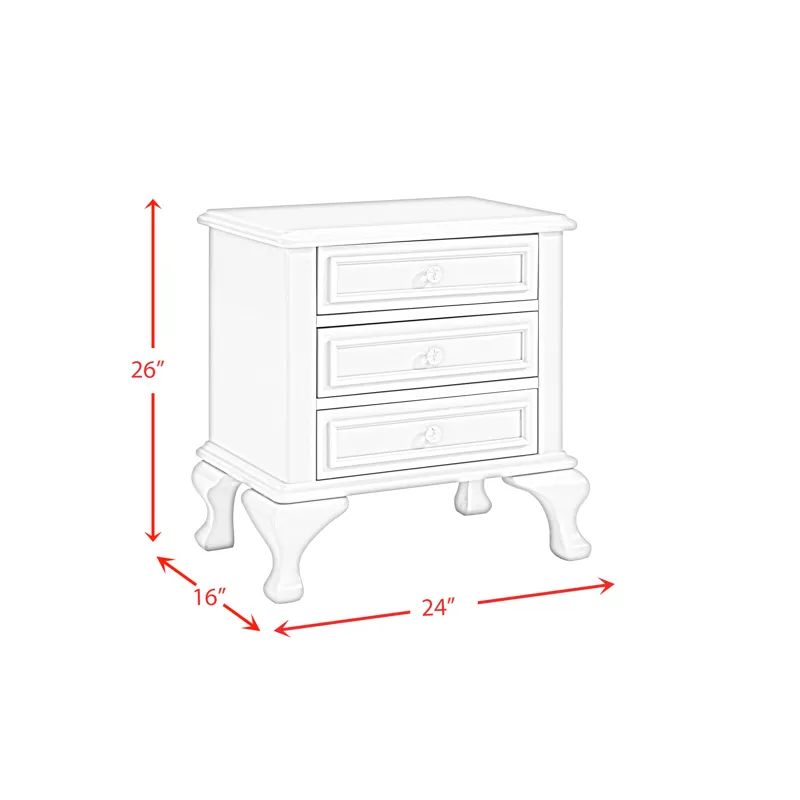 Jesse Nightstand in Grey (3A packing)