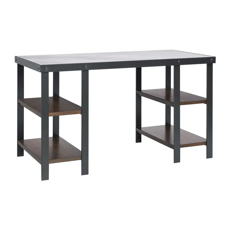 Jolene Desk W/White Marble Paper Top