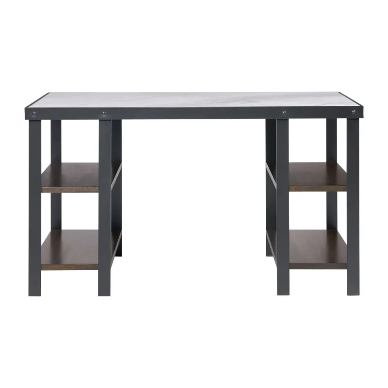 Jolene Desk W/White Marble Paper Top