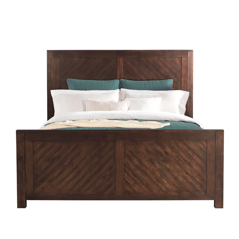 Jax King Platform Storage Bed in Cherry