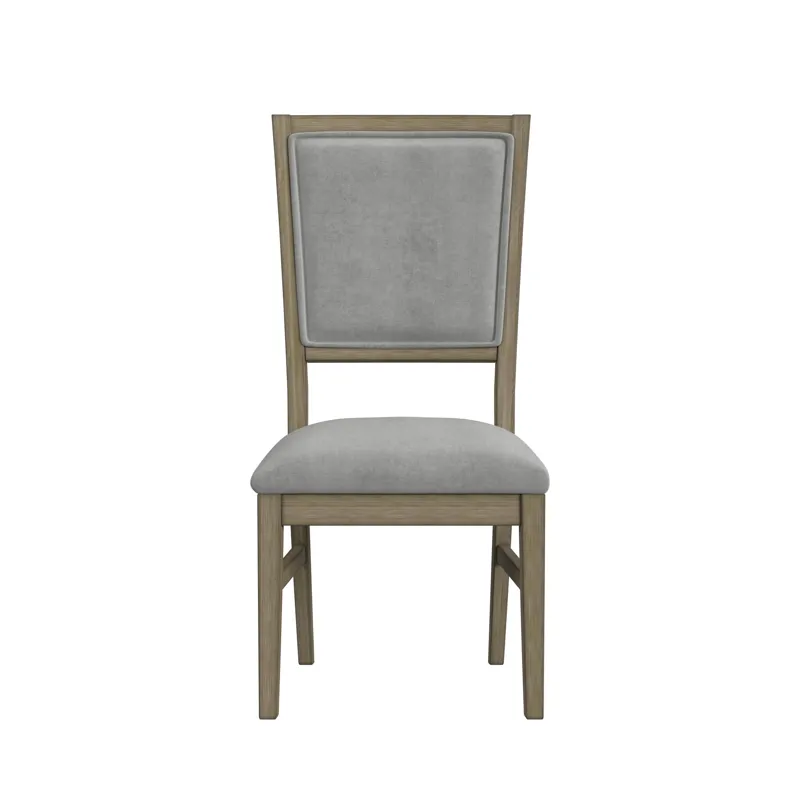 Karina Dining Side Chair with Grey Velvet in Natural (2 Per Carton)