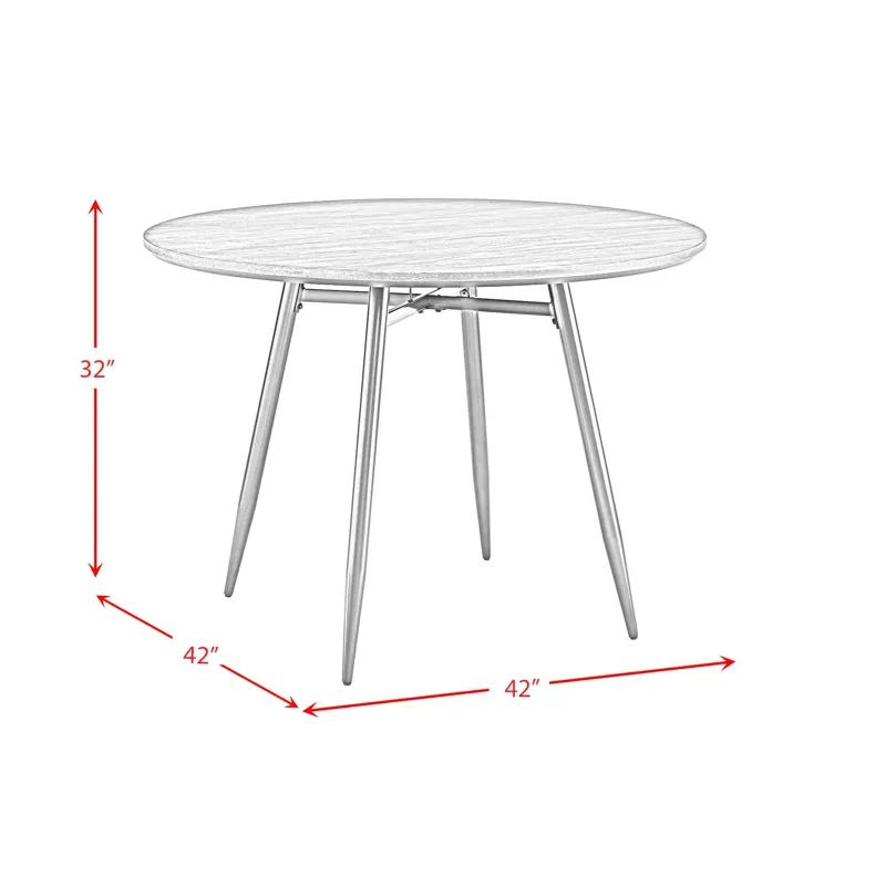 Keenan Round Dining Table in Black