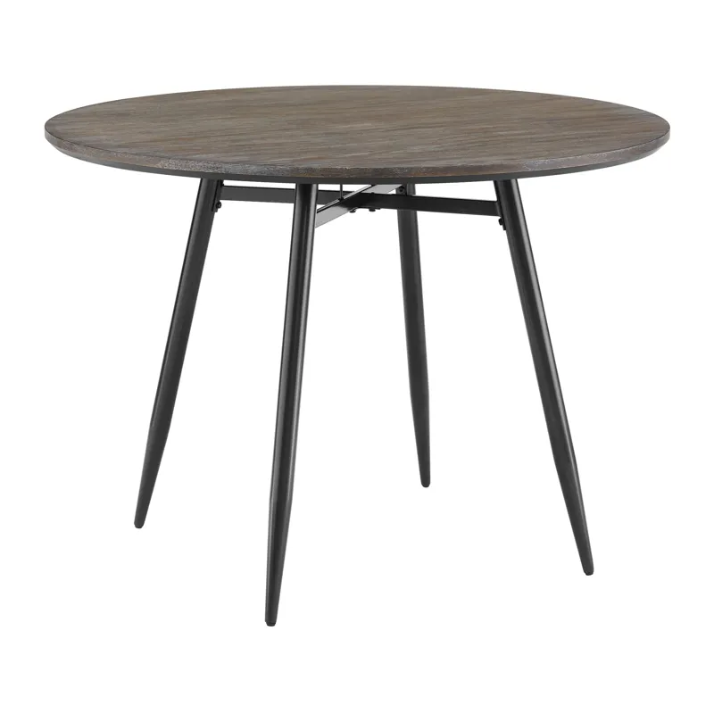 Keenan Round Dining Table in Black