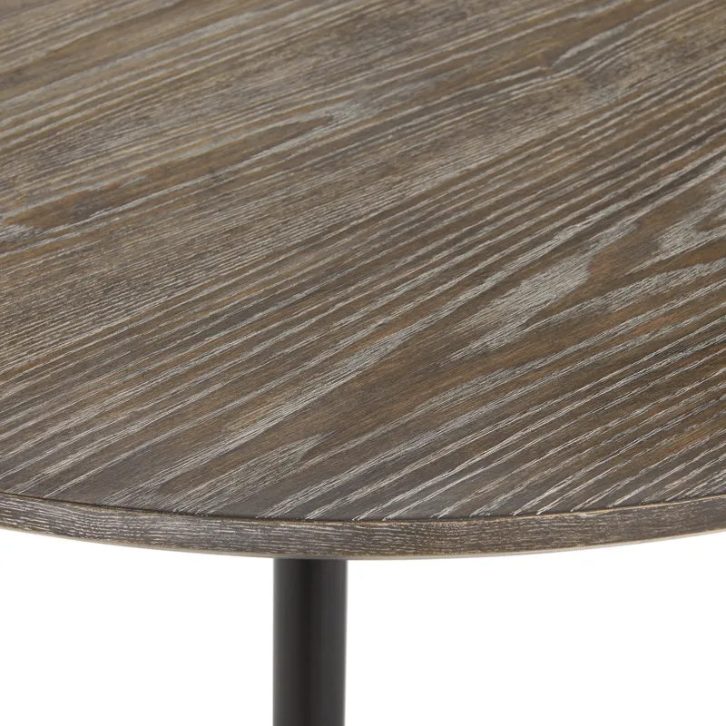Keenan Round Dining Table in Black