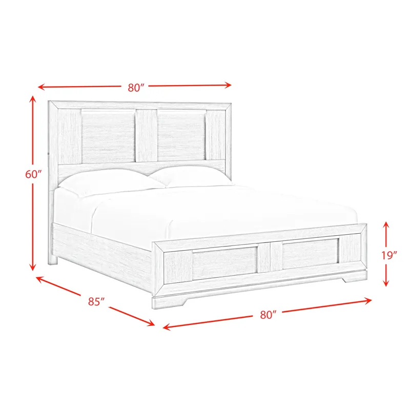 Kelis King Storage Bed with LED in Grey