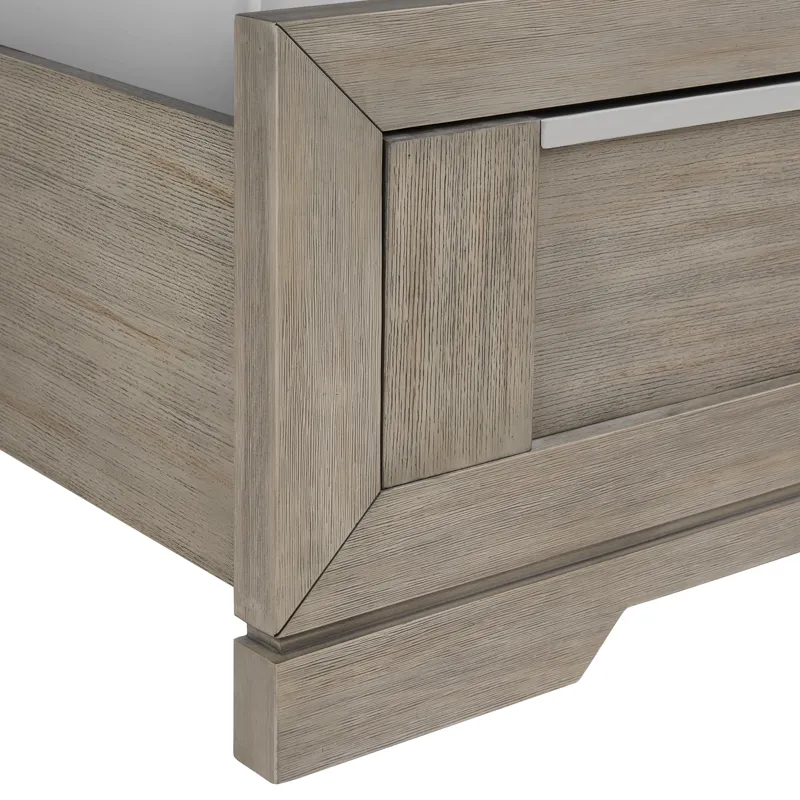Kelis Queen Storage Bed with LED in Grey
