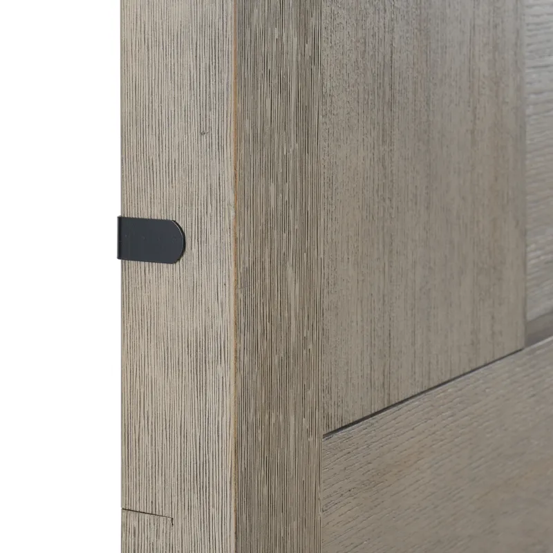 Kelis King Panel Bed with LED in Grey