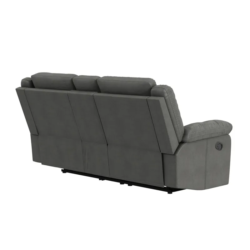 Keystone Motion Loveseat with Console in Grey